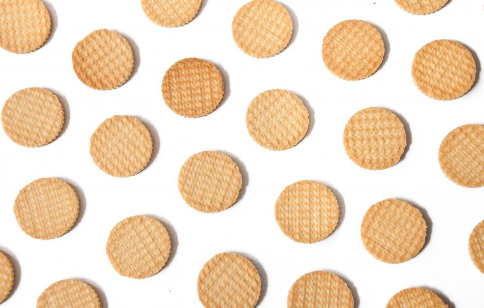Free Image of biscuits cookies pattern background  