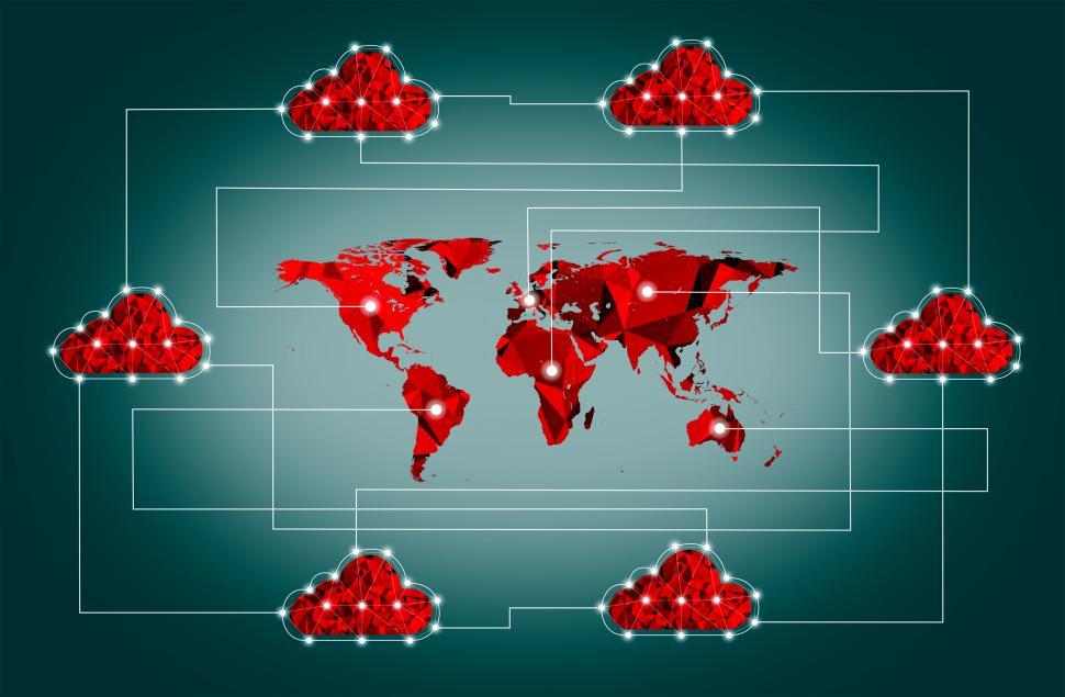 Free Image of The Internet of Things - Global Cloud Concept 