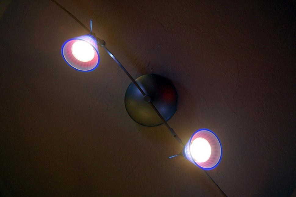 Free Image of Two Lights Illuminating a Wall 