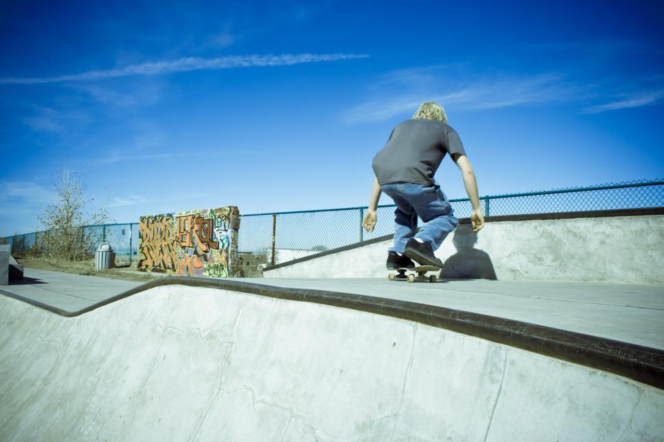 Free Image of Skateboarder Poised 