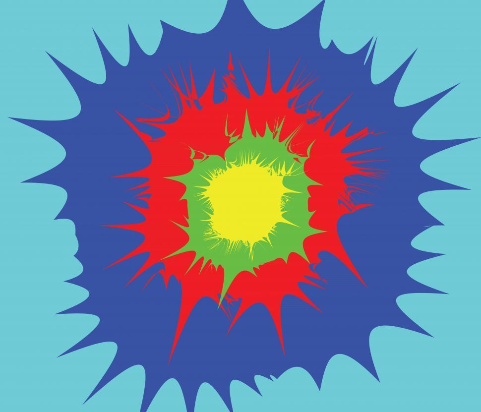 Free Image of Abstract explosions  