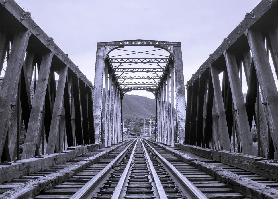 Free Image of Train Tracks Bridge 