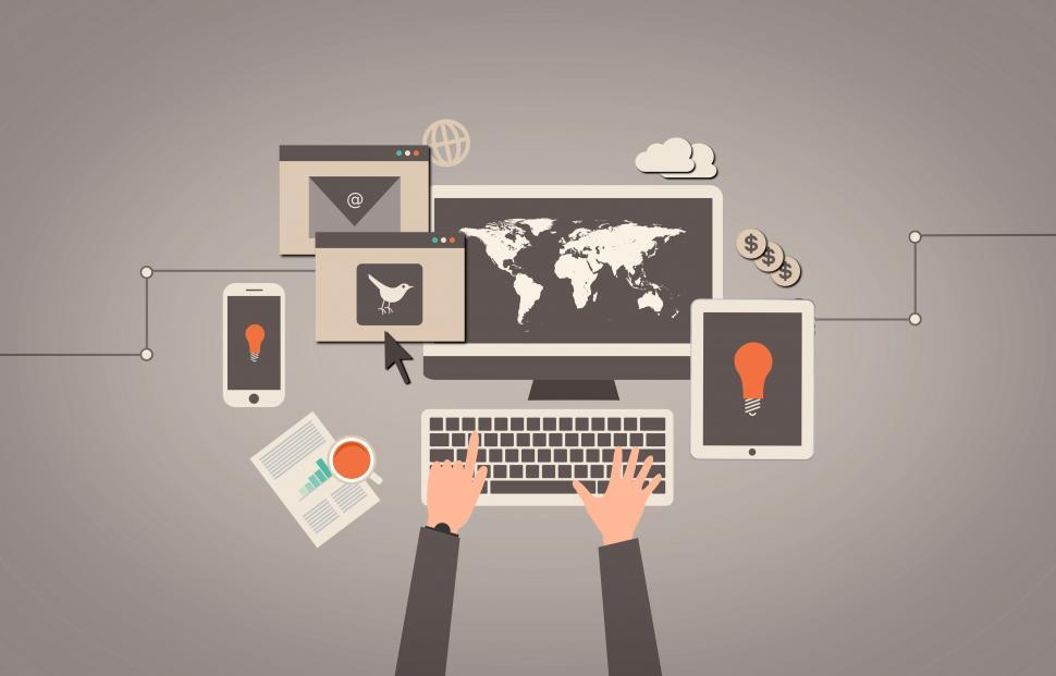 Free Image of Online marketing concept 