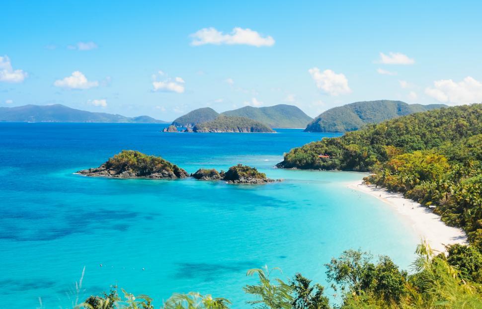 Free Image of Tropical beach scene 