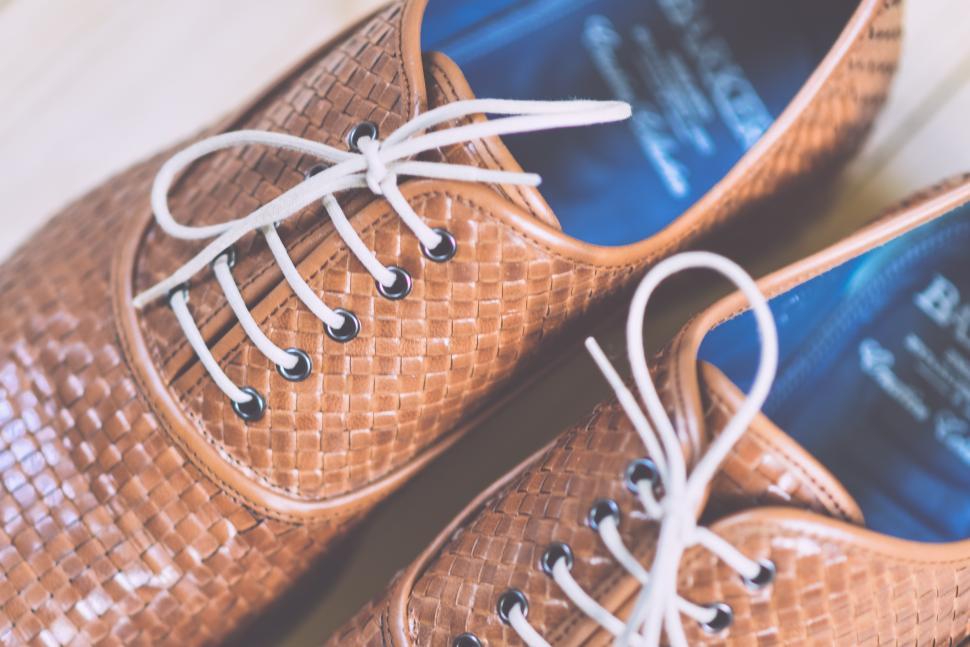 Free Image of Brown dress shoes 