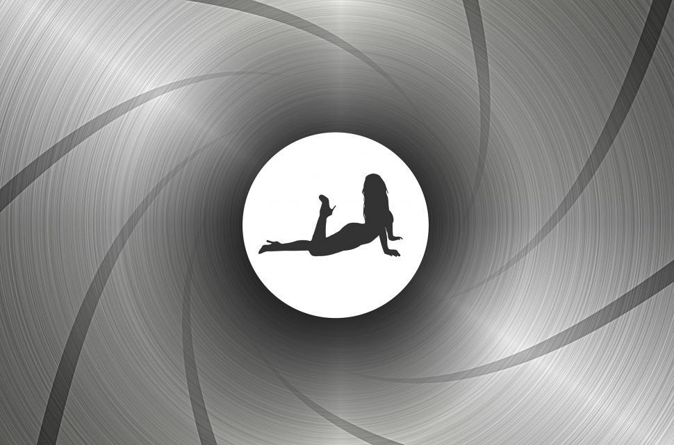 Free Image of Sexy woman within gun barrel 
