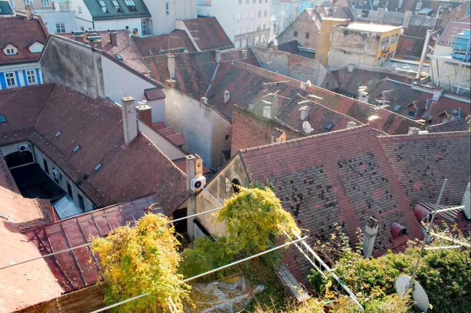 Free Image of Old roofs 