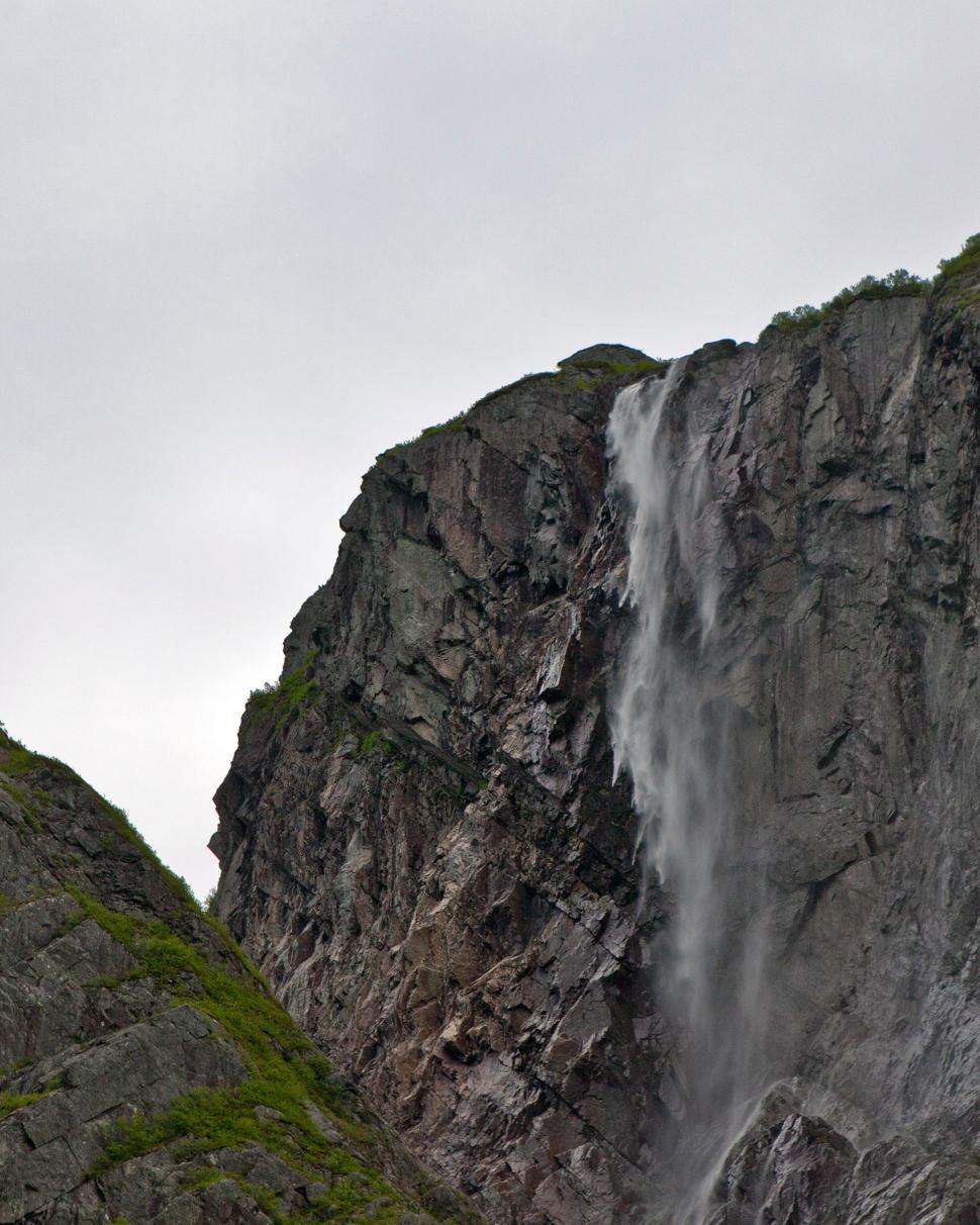 Free Image of Waterfall at Western Brook Pond 