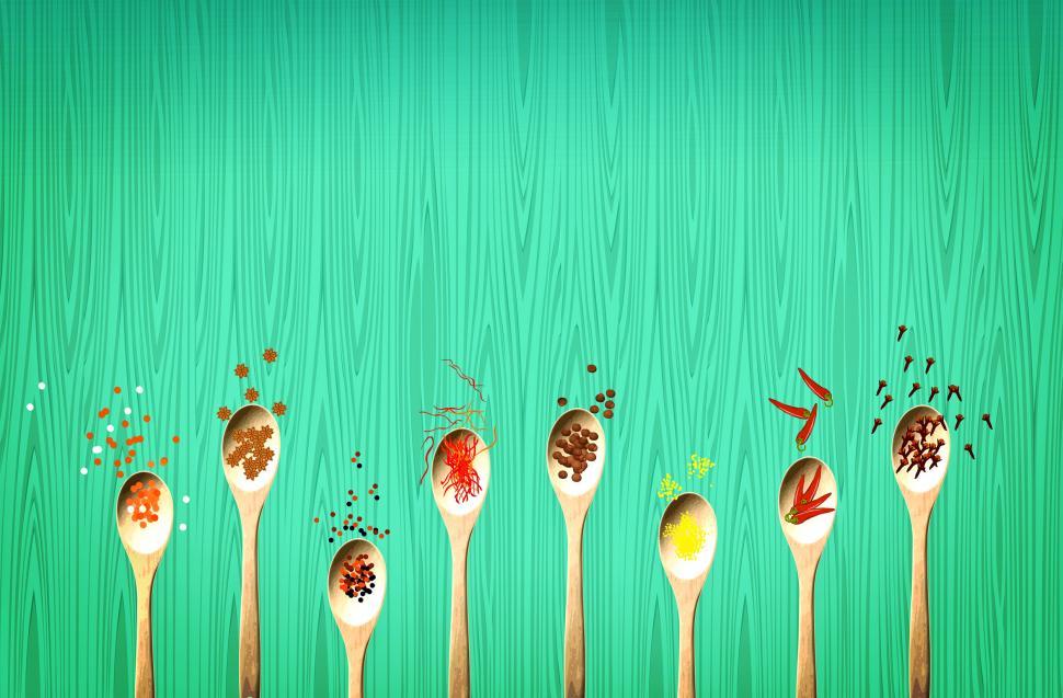 Free Image of Healthy eating - Colorful spices 