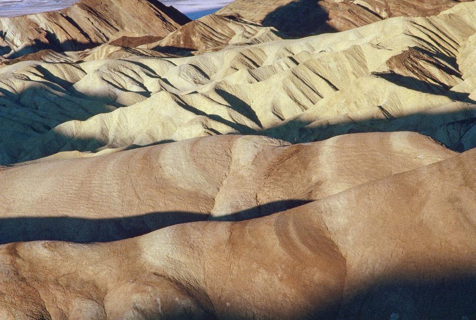 Free Image of Zabriskie Point in Death Valley National Park 
