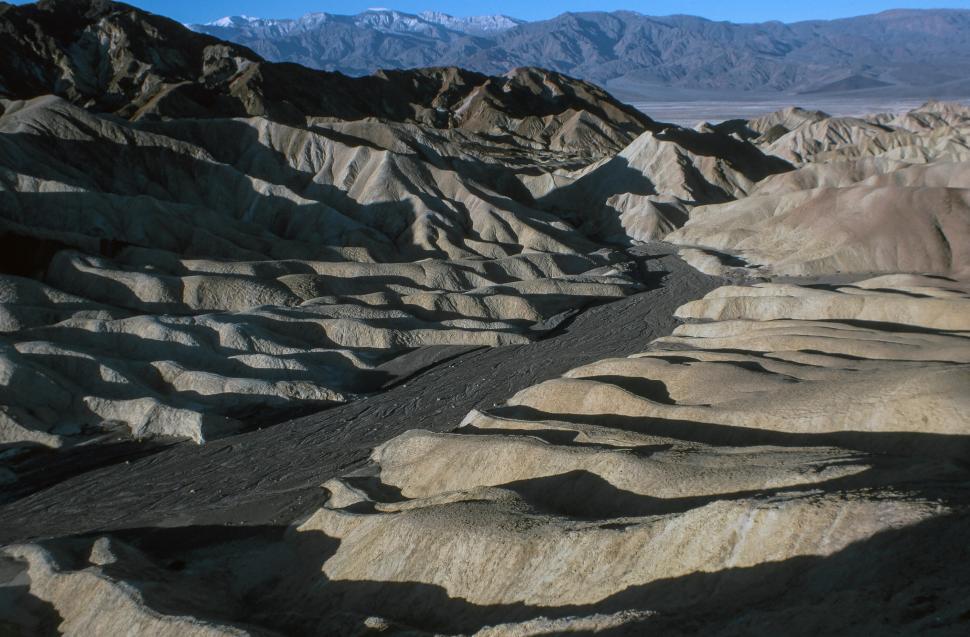 Free Image of Zabriskie Point in Death Valley National Park 