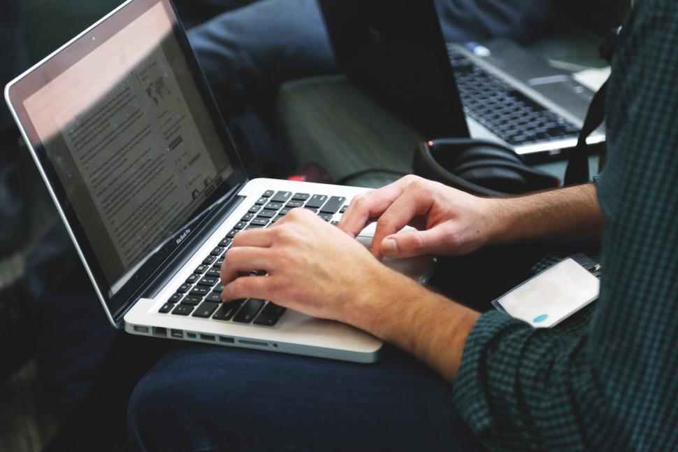 Free Image of Laptop work 