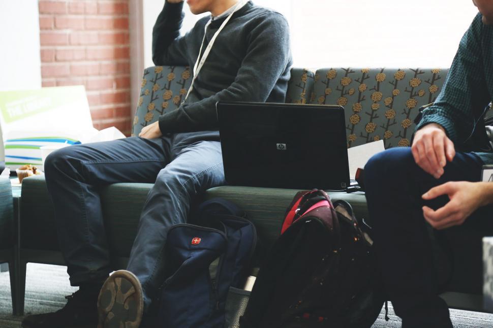 Free Image of Casual workers in office 