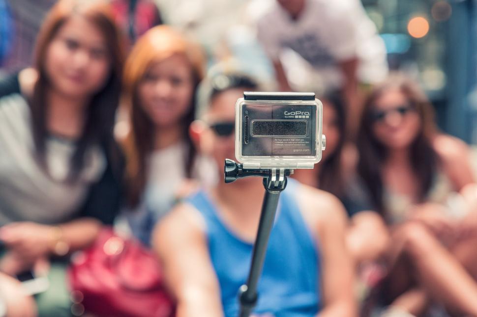 Free Image of Selfie Grip Stick Of GoPro 