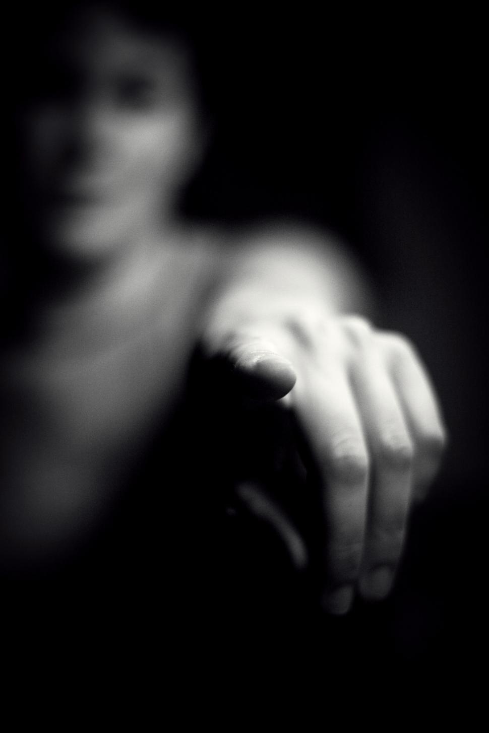Free Image of Person pointing finger 
