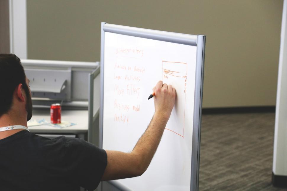 Free Image of Design on whiteboard 