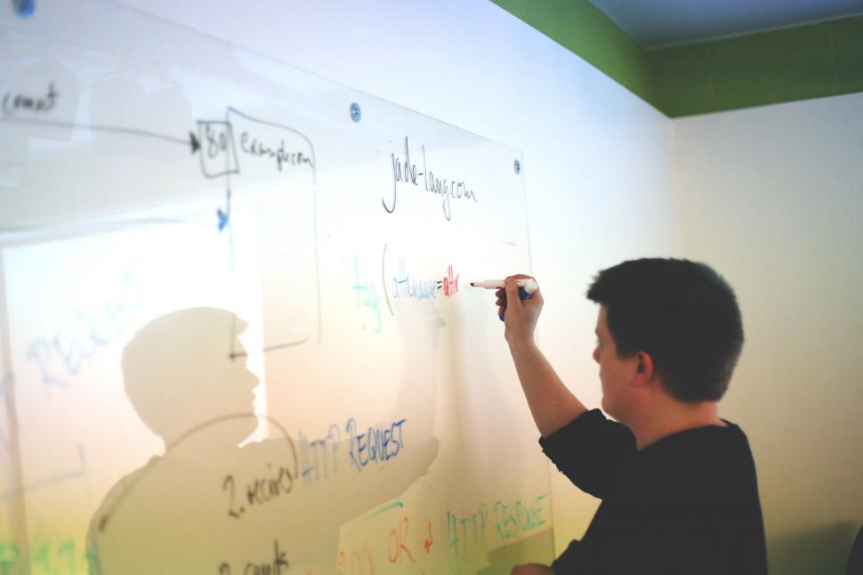 Free Image of Whiteboard work 
