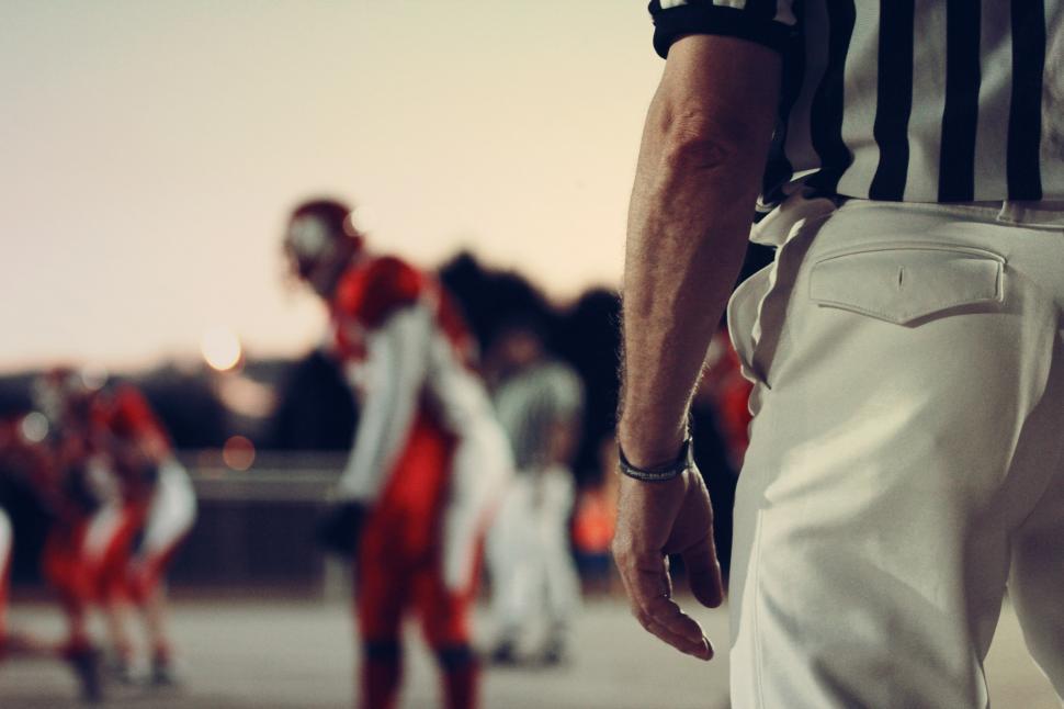 Free Image of Referee at a football game 