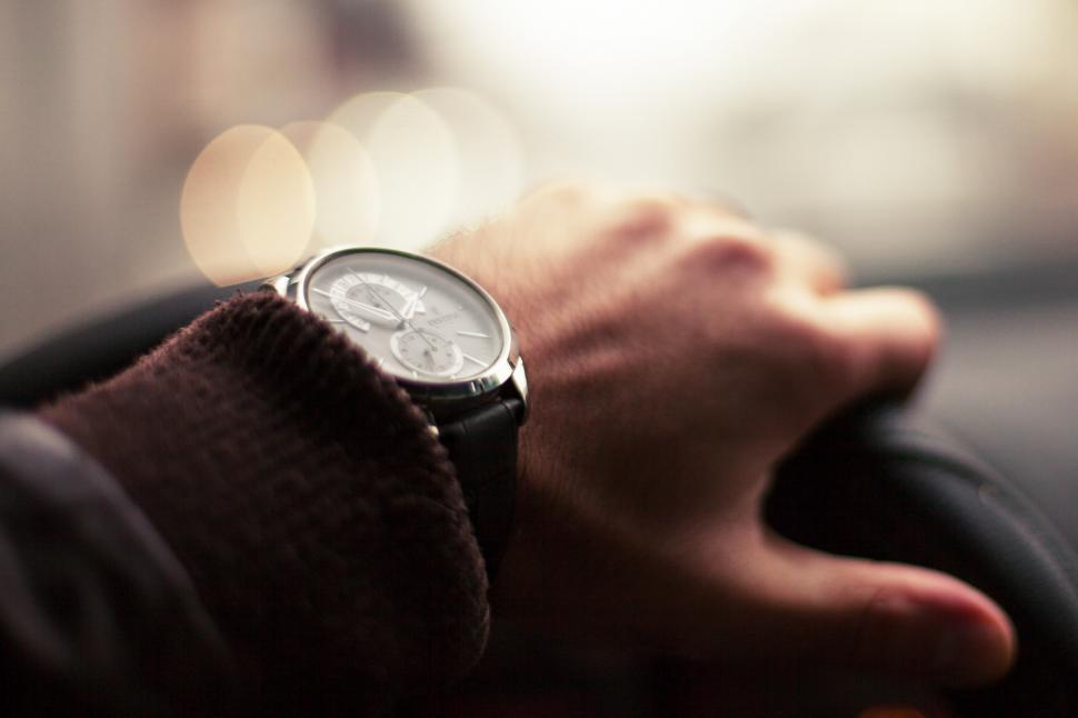 Free Image of Close up of a watch 