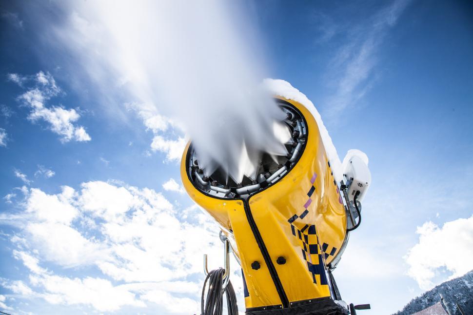 Free Image of Snow machine in action 