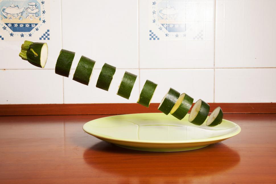 Free Image of Fresh cut zucchini 