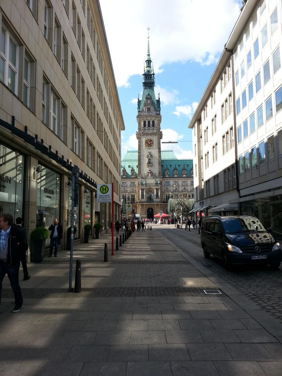 Free Image of City of Hamburg streets 