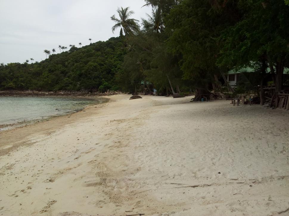 Free Image of Beach in Thailand with huts 