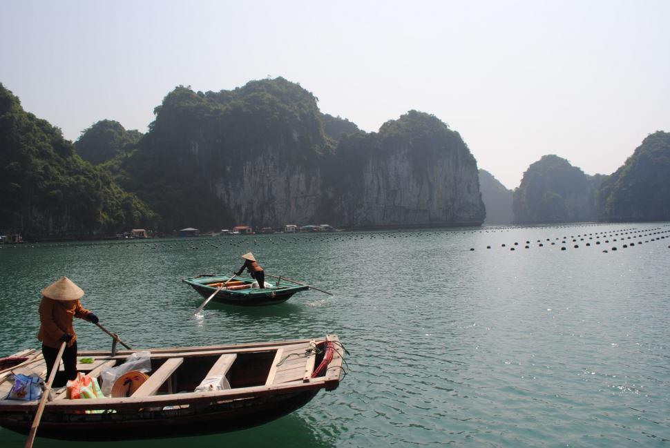 Free Image of Boats Floating on a Lake 