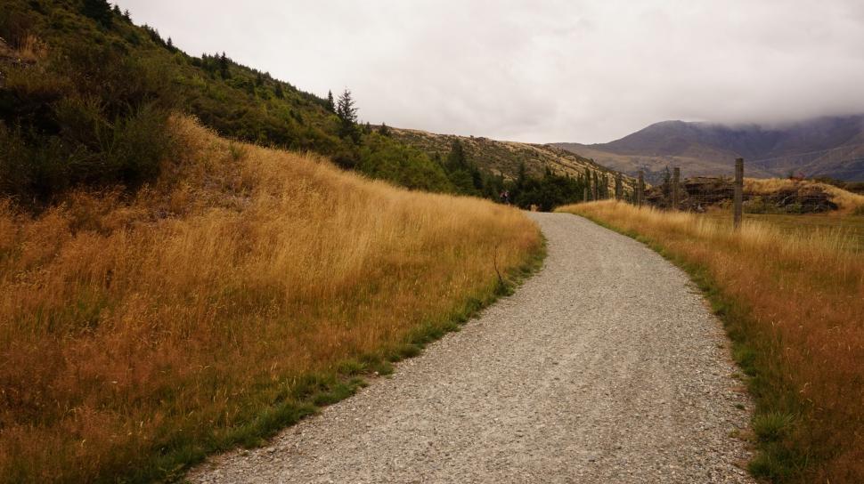 Free Image of Dirt Road Running Through Grassy Field 