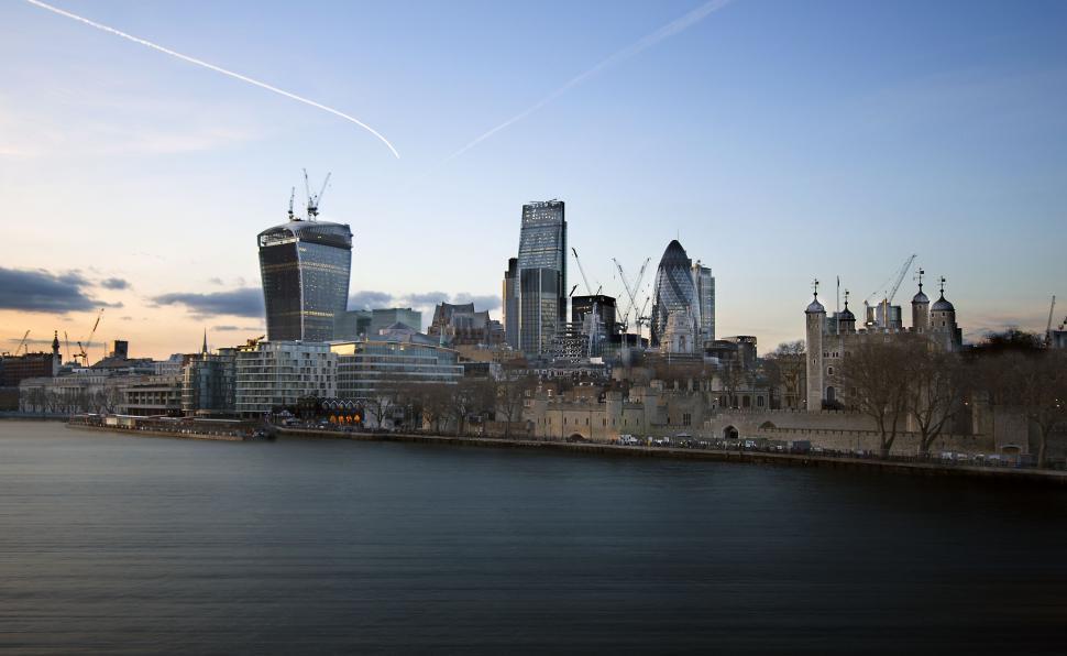 Free Image of City Skyline Across Expansive Water 