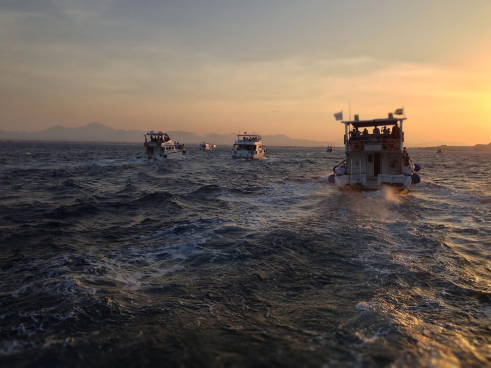Free Image of Small Boats Floating on the Water 