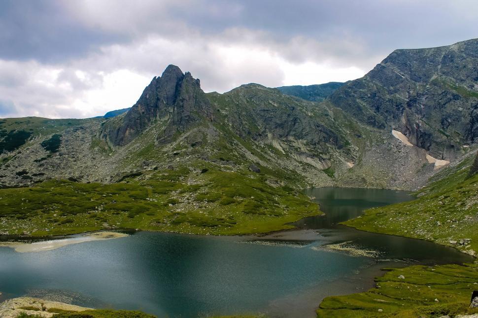 Free Image of Majestic Mountain Range and Lake 