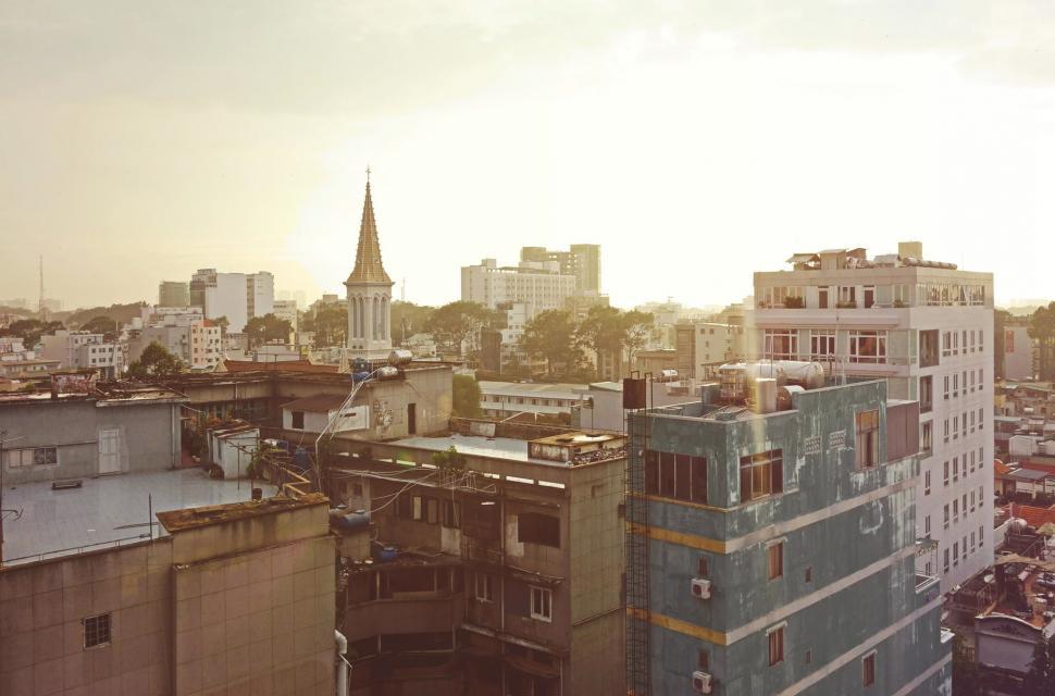 Free Image of City View From Tall Building 