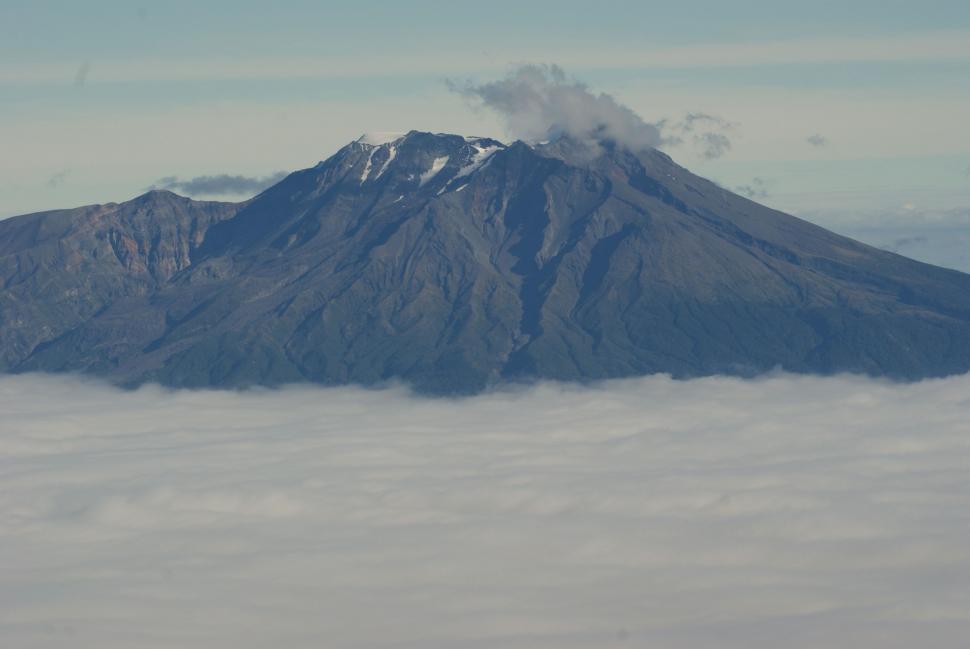 Free Image of Majestic View of Mountain Summit Hidden in Clouds 