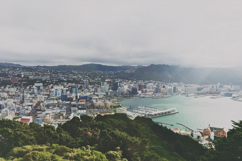 Free Image of Cityscape and Waterfront View 