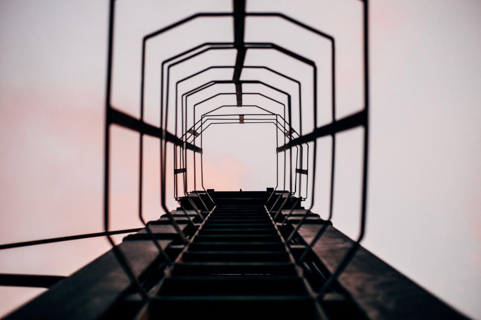 Free Image of Black and White Photo of a Walkway 