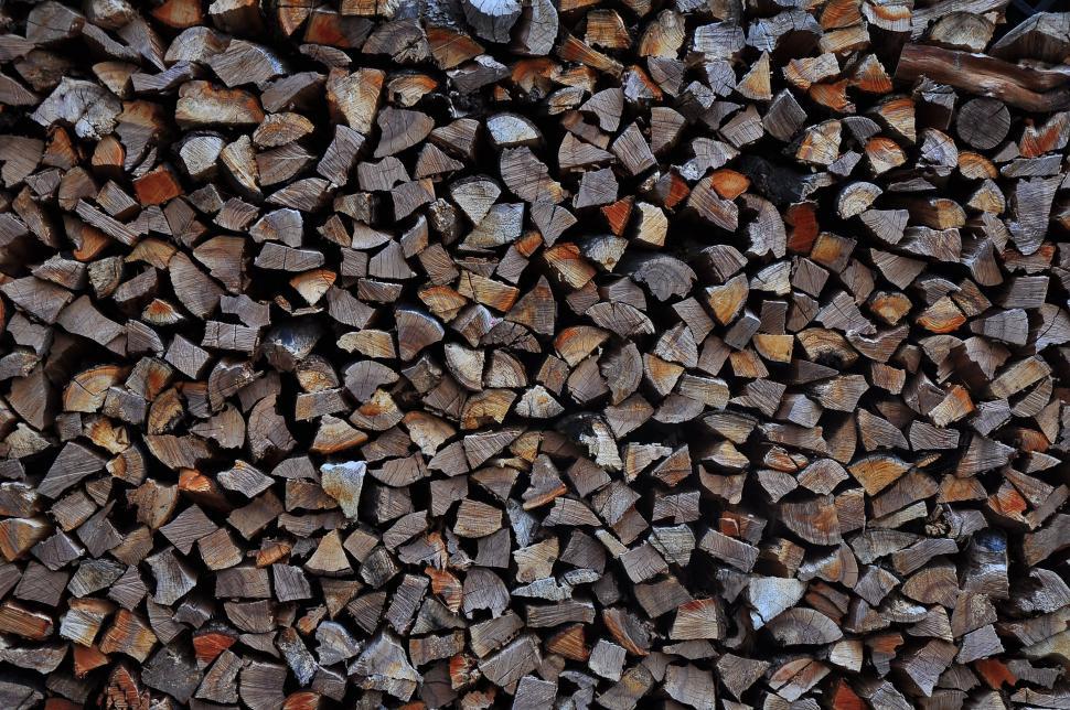 Free Image of Stack of Chopped Wood 