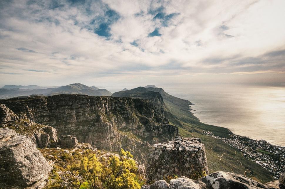 Free Image of Ocean View From Mountain Top 