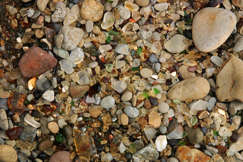 Free Image of Seaglass at Glass Beach 
