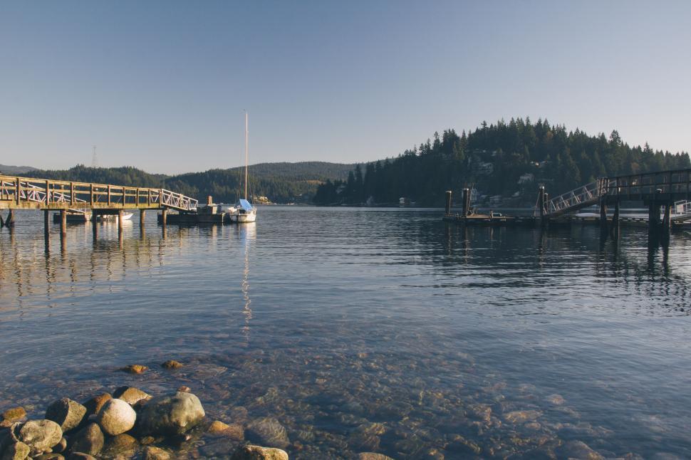 Free Image of Boat Docked at Lake Dock 