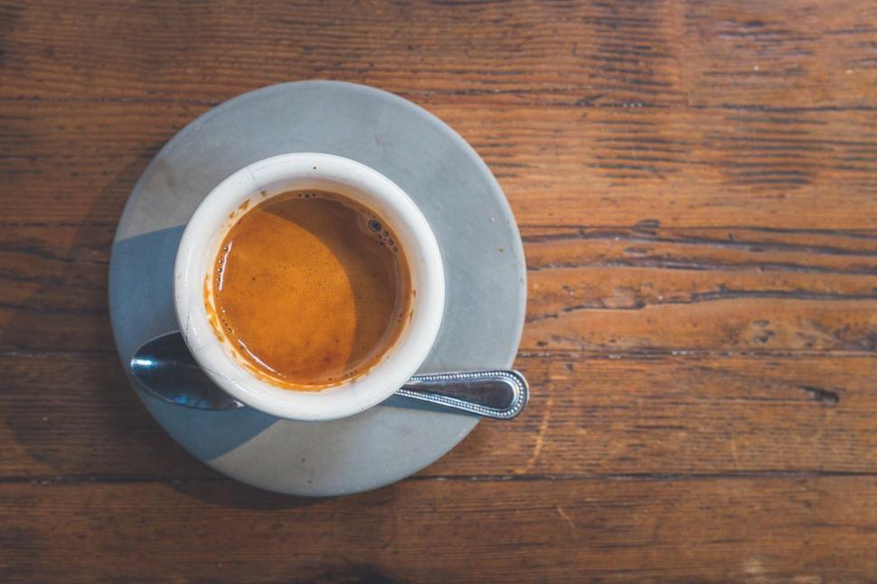 Free Image of A Cup of Coffee on a Saucer 