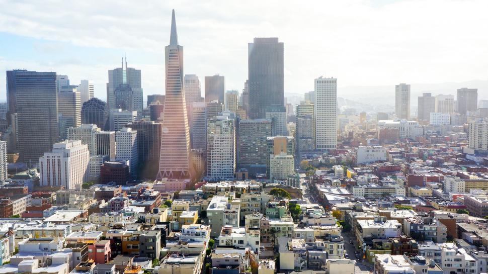 Free Image of Urban Landscape With Tall Buildings 