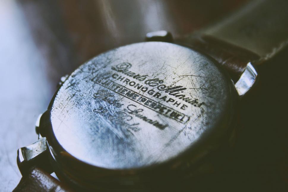 Free Image of Close Up of Watch on Table 