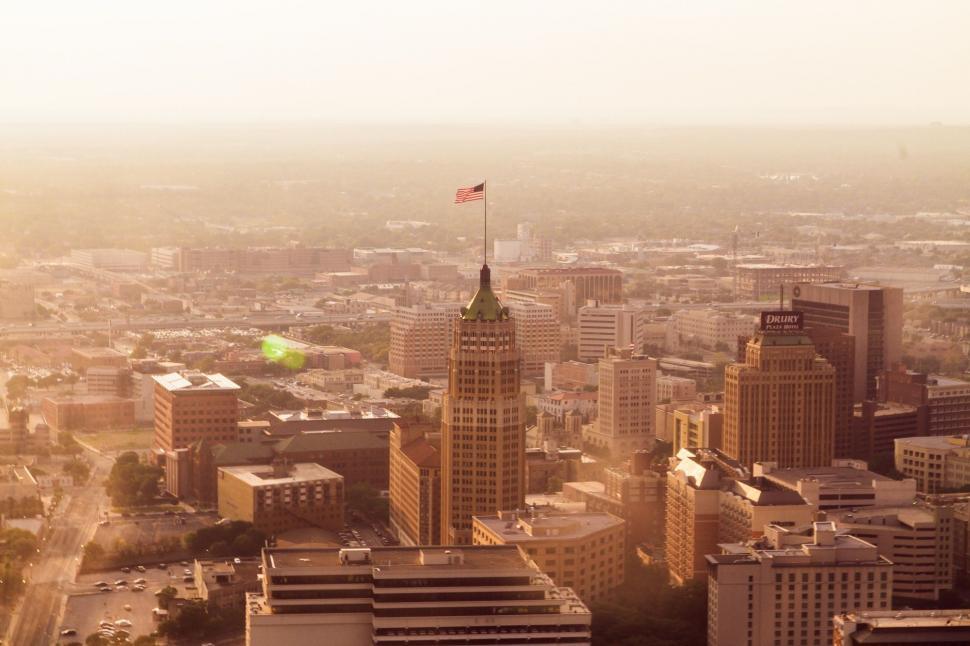 Free Image of Aerial View of a City With Tall Buildings 
