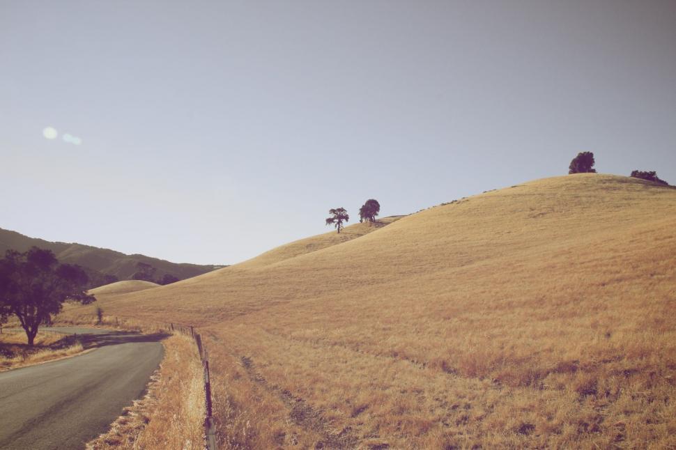 Free Image of Road Cutting Through Field 