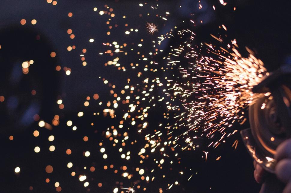 Free Image of Person Holding Sparkler in Hand 