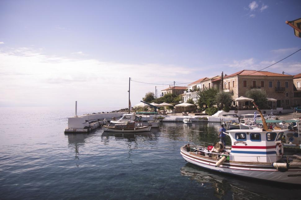 Free Image of Busy Harbor Filled With Small Boats 
