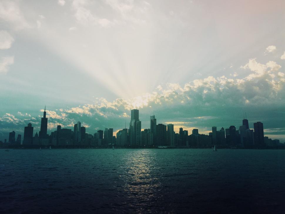 Free Image of City Skyline Viewed From the Water 