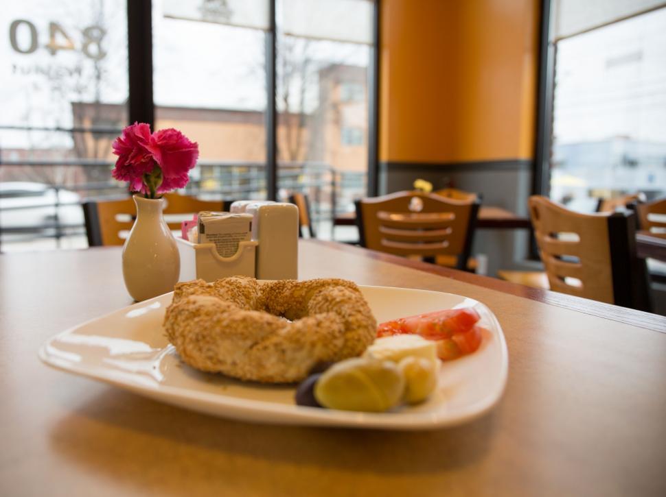 Free Image of Plate of Food on Table in Restaurant 