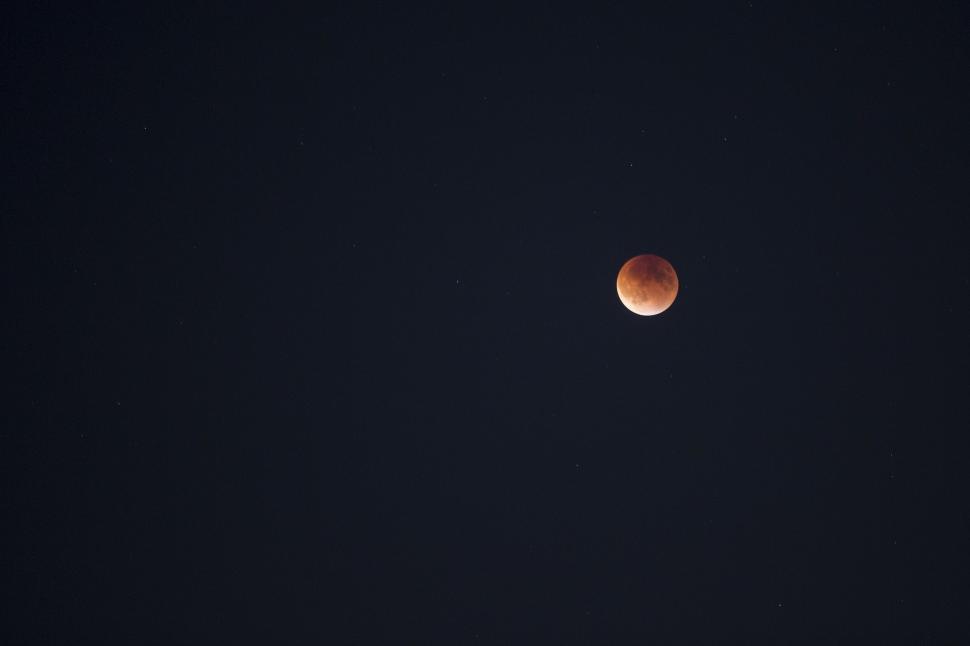Free Image of Half Moon Illuminating Dark Sky 